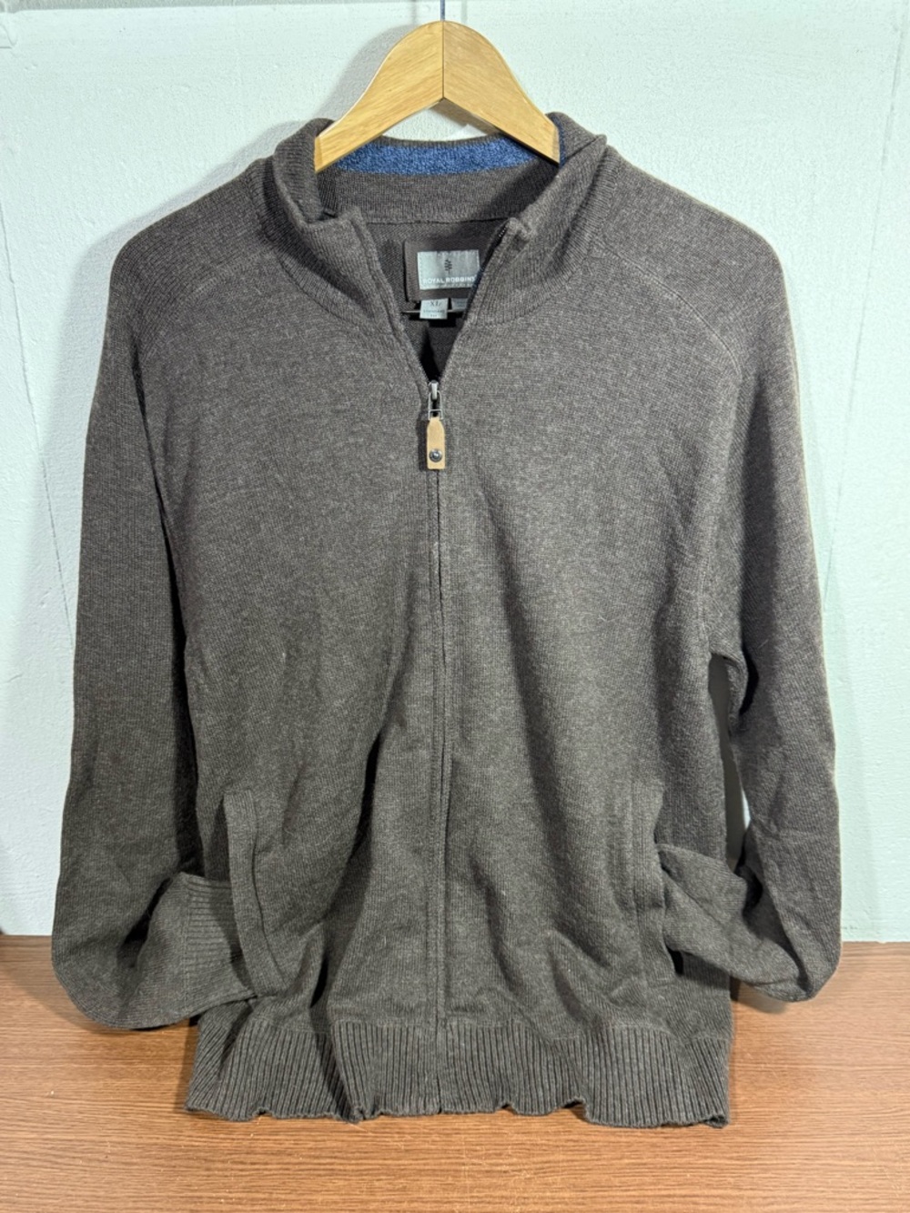Royal Robbins Men’s Merino Wool Zip Up Sweater Sz. XL